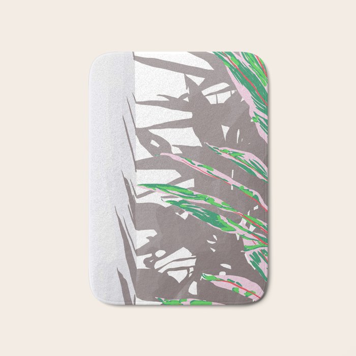 Plant & Shadow Bath Mat Gallery Image 1