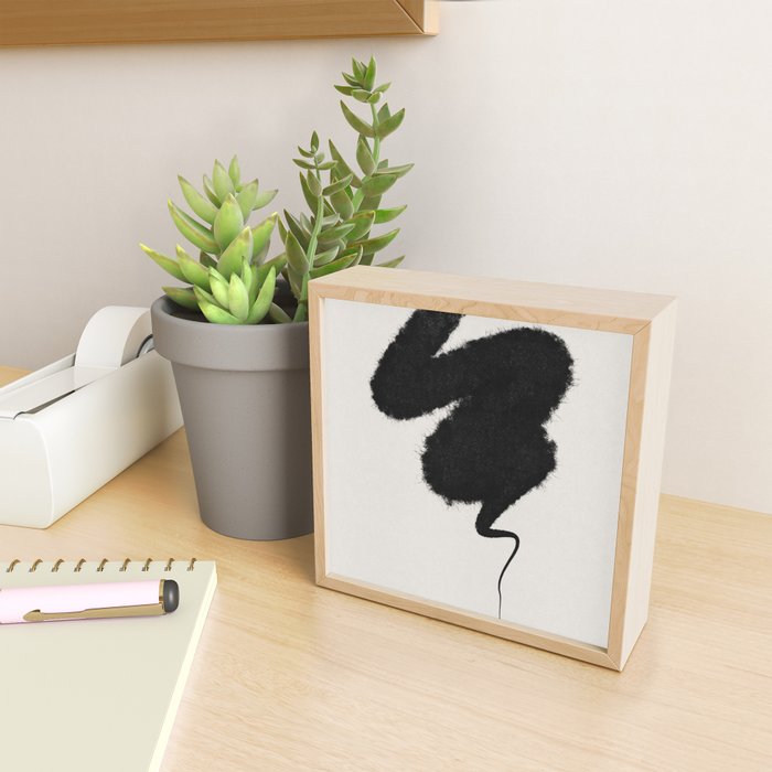 Black Brushstroke Mini Art Print Gallery Image 2
