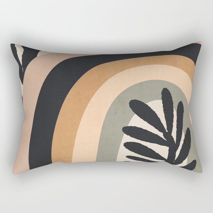 Abstract Art Rainbow 2 Rectangular Pillow Gallery Image 1