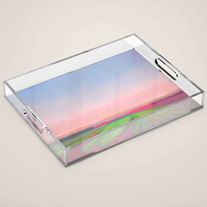 Peaceful Evening Landscape Acrylic Tray Gallery Image 1