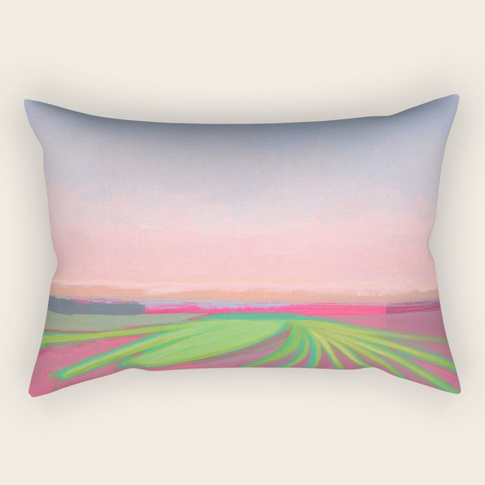 Peaceful Evening Landscape Rectangular Pillow Gallery Image 1