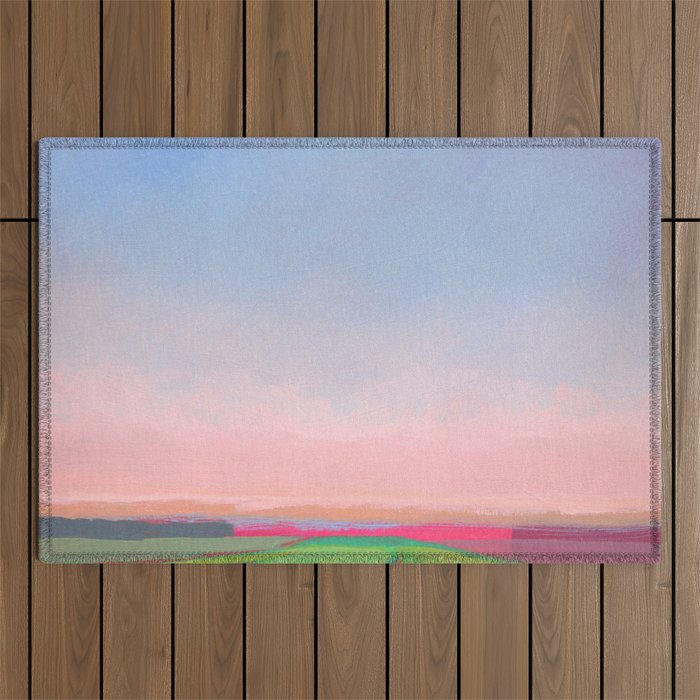 Peaceful Evening Landscape Outdoor Rug Gallery Image 1