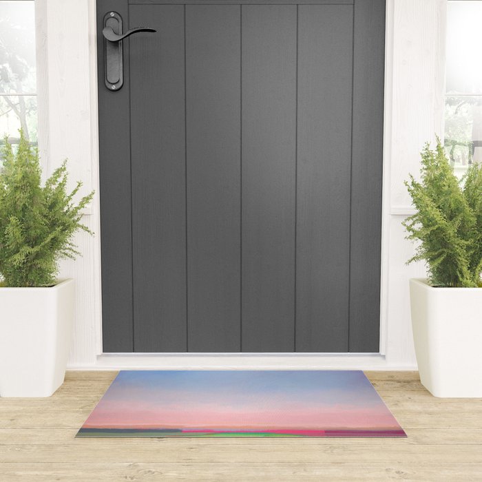 Peaceful Evening Landscape Welcome Mat Gallery Image 3