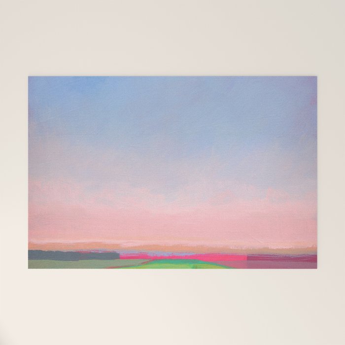 Peaceful Evening Landscape Welcome Mat Gallery Image 1