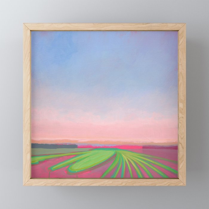 Peaceful Evening Landscape Mini Art Print Gallery Image 1