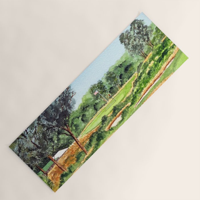 Merion Golf Course 16th Hole Yoga Mat Gallery Image 1