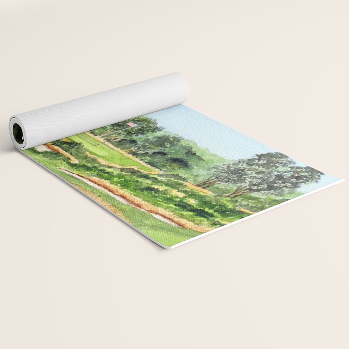 Merion Golf Course 16th Hole Yoga Mat Gallery Image 2
