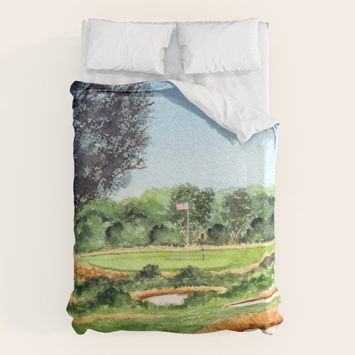 Merion Golf Course 16th Hole Duvet Cover Gallery Image 6