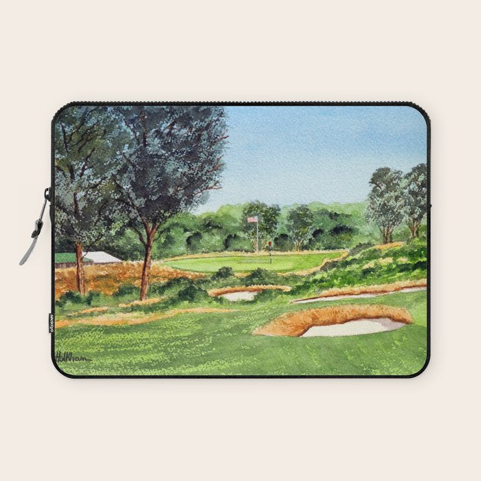 Merion Golf Course 16th Hole Laptop Sleeve Gallery Image 1