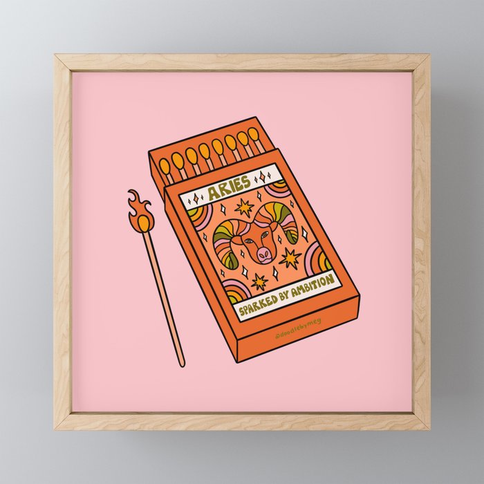 Aries Matchbox Mini Art Print Gallery Image 1