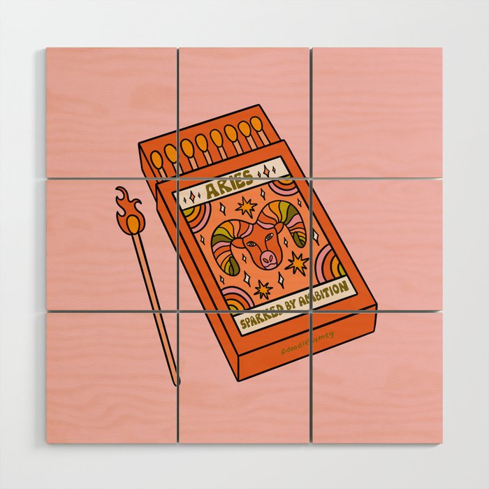 Aries Matchbox Wood Wall Art Gallery Image 1