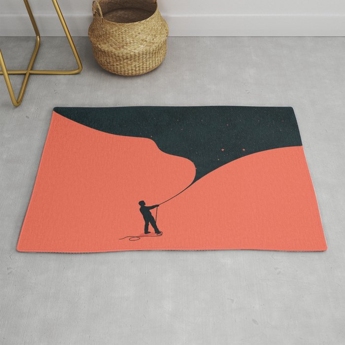 Night fills up the sky Rug Gallery Image 1
