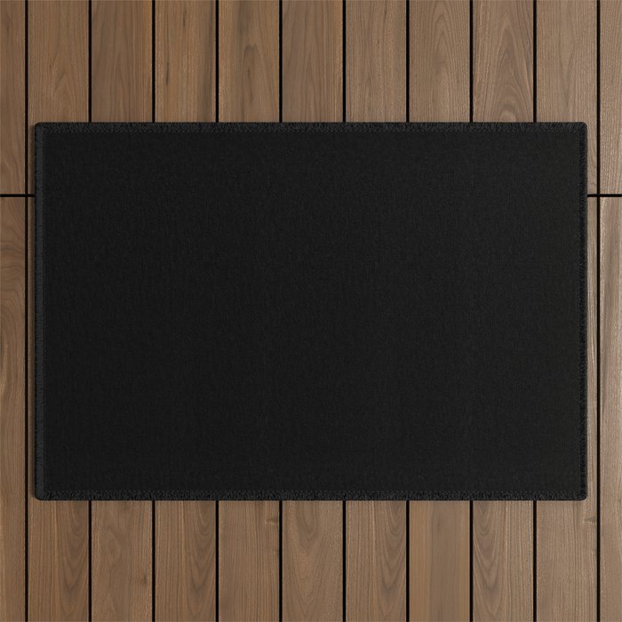Simply Midnight Black Outdoor Rug Gallery Image 1