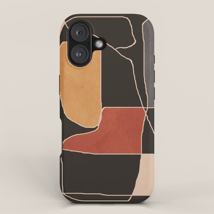 Modern Abstract Minimal Shapes 212 iPhone Case Gallery Image 1