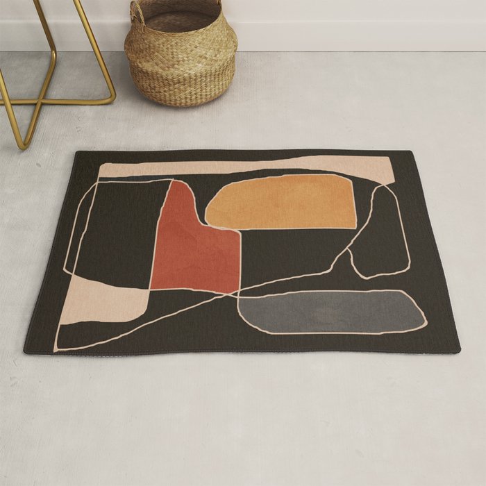 Modern Abstract Minimal Shapes 212 Rug Gallery Image 1