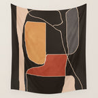 Modern Abstract Minimal Shapes 212 Wall Tapestry Gallery Image 4