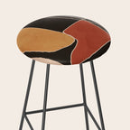 Modern Abstract Minimal Shapes 212 Stool Gallery Image 2