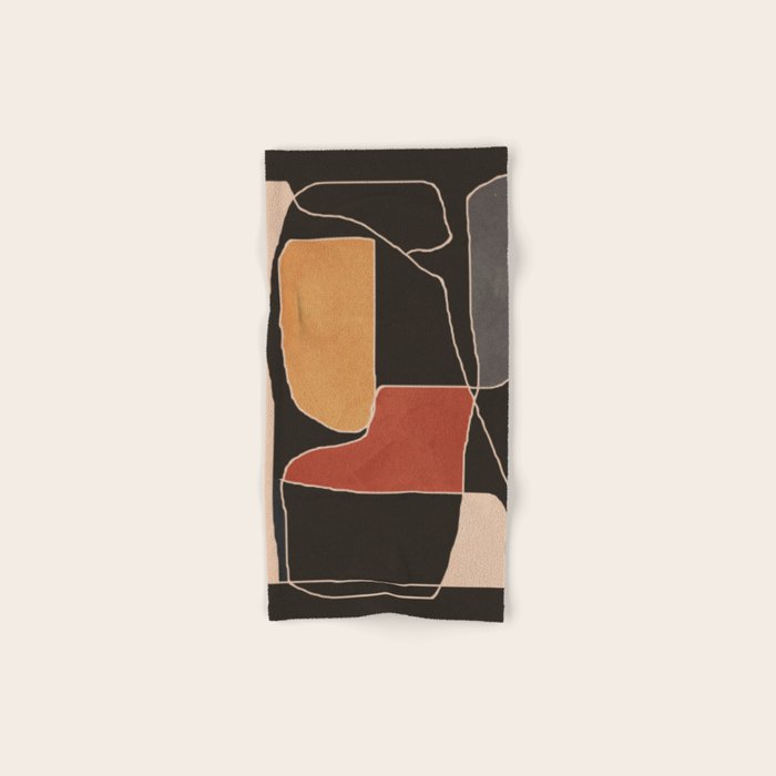 Modern Abstract Minimal Shapes 212 Bath Towel Gallery Image 1