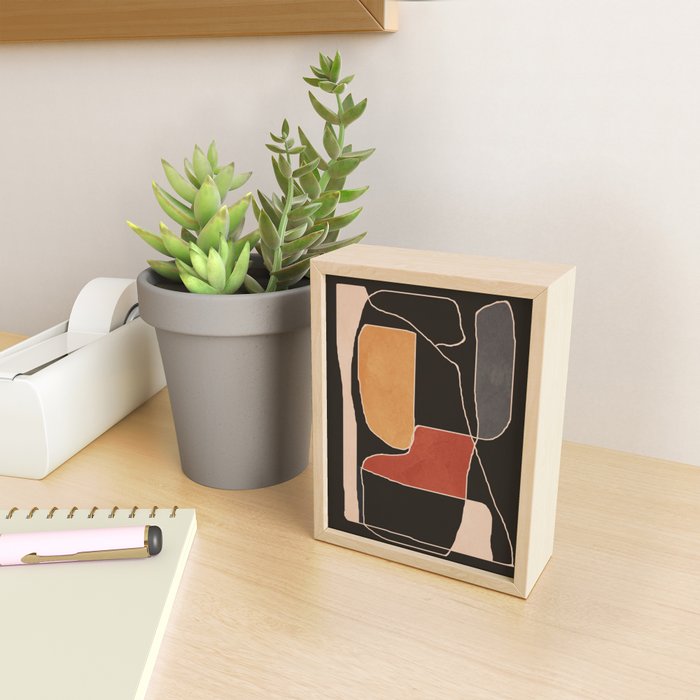 Modern Abstract Minimal Shapes 212 Mini Art Print Gallery Image 2