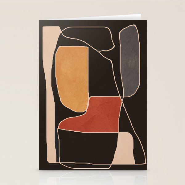 Modern Abstract Minimal Shapes 212 Stationery Card Gallery Image 2