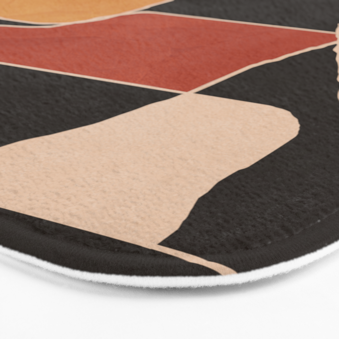 Modern Abstract Minimal Shapes 212 Bath Mat Gallery Image 3