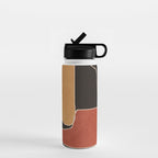 Modern Abstract Minimal Shapes 212 Water Bottle Gallery Image 1