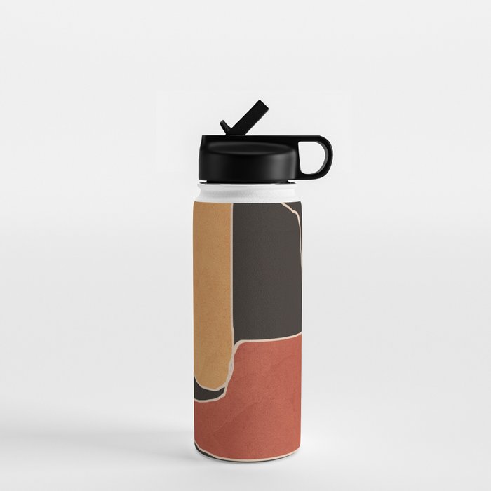Modern Abstract Minimal Shapes 212 Water Bottle Gallery Image 1