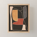 Modern Abstract Minimal Shapes 212 Mini Art Print Gallery Image 1