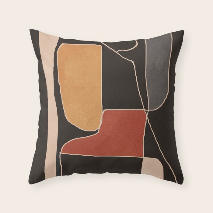 Modern Abstract Minimal Shapes 212 Throw Pillow Gallery Image 6