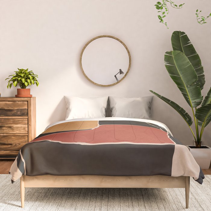 Modern Abstract Minimal Shapes 212 Comforter Gallery Image 3