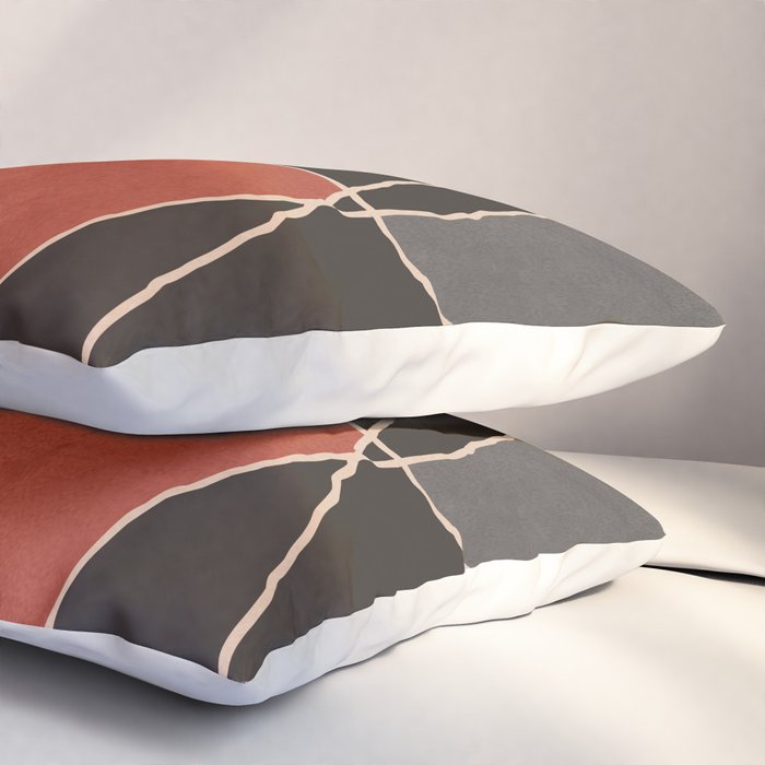 Modern Abstract Minimal Shapes 212 Pillow Sham Gallery Image 3