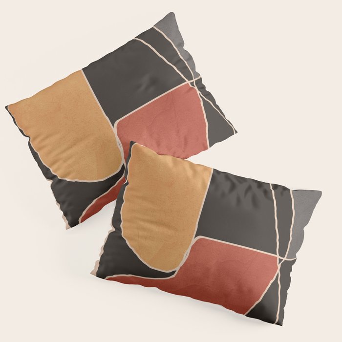 Modern Abstract Minimal Shapes 212 Pillow Sham Gallery Image 3