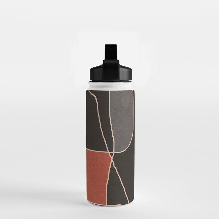 Modern Abstract Minimal Shapes 212 Water Bottle Gallery Image 2