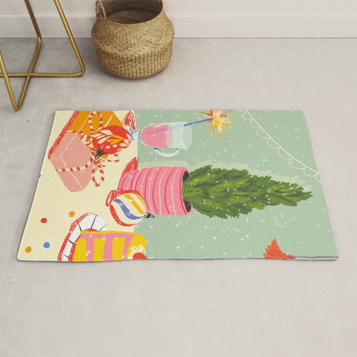 Christmas Eve still life Rug Gallery Image 1