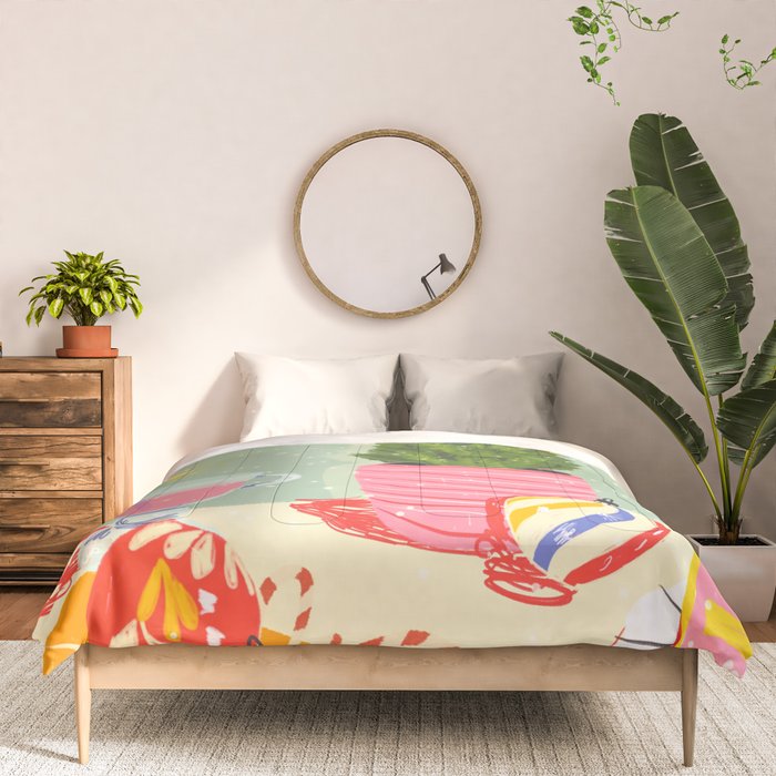 Christmas Eve still life Comforter Gallery Image 3