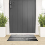 Ocean Waves Black and White Welcome Mat Gallery Image 3