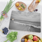 Ocean Waves Black and White Cutting Board Gallery Image 2