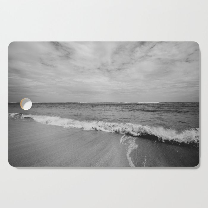 Ocean Waves Black and White Cutting Board Gallery Image 1