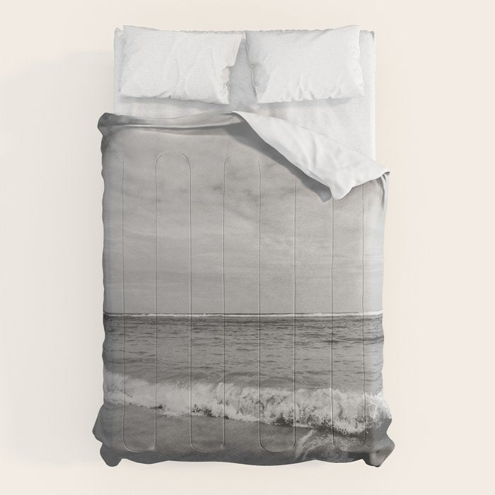 Ocean Waves Black and White Comforter Gallery Image 6