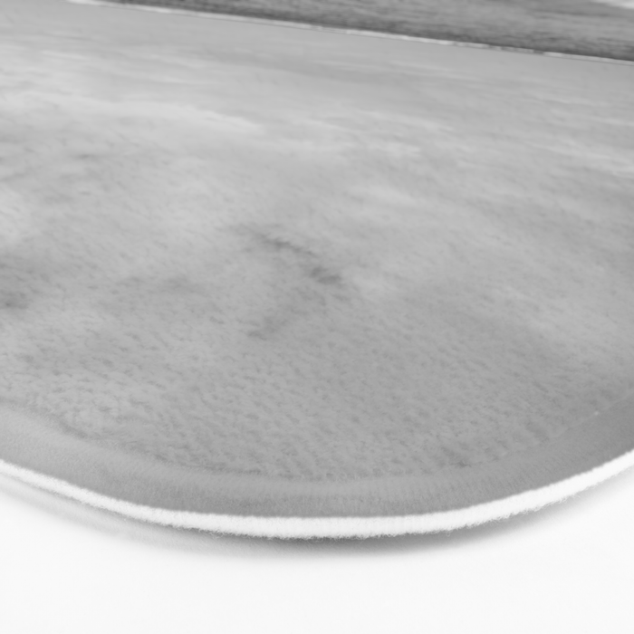 Ocean Waves Black and White Bath Mat Gallery Image 3