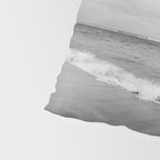 Ocean Waves Black and White Pillow Sham Gallery Image 4
