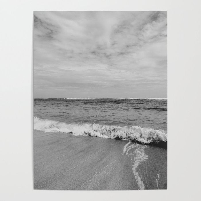 Ocean Waves Black and White Poster Gallery Image 4