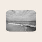 Ocean Waves Black and White Bath Mat Gallery Image 1