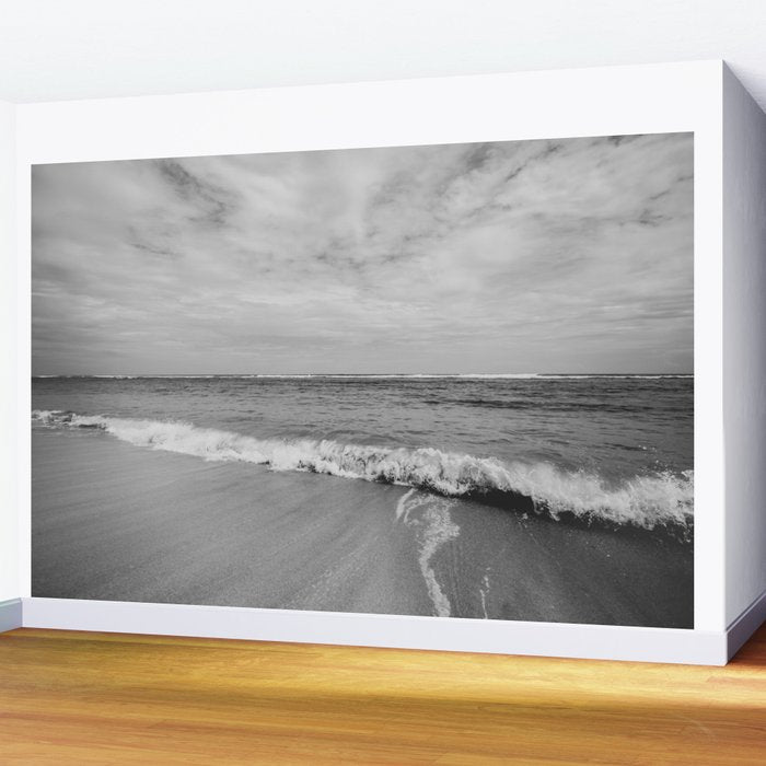 Ocean Waves Black and White Wall Mural Gallery Image 2