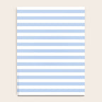Light Pastel Blue and White Stripes - Classic Striped Pattern Notebook Gallery Image 4