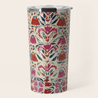 Tekke Asmalyk West Turkestan Floral Textile Print Travel Mug Gallery Image 1