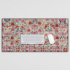 Tekke Asmalyk West Turkestan Floral Textile Print Desk Mat Gallery Image 1