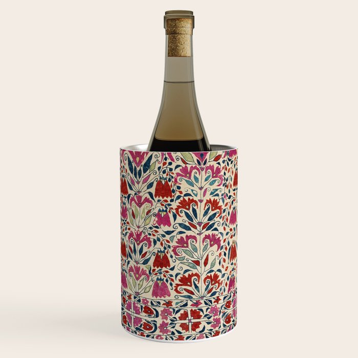 Tekke Asmalyk West Turkestan Floral Textile Print Wine Chiller Gallery Image 2