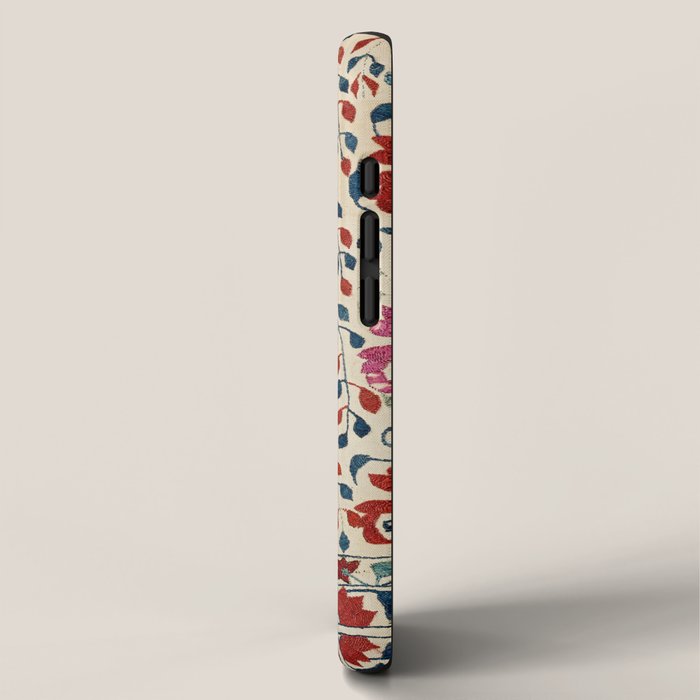 Tekke Asmalyk West Turkestan Floral Textile Print iPhone Case Gallery Image 2