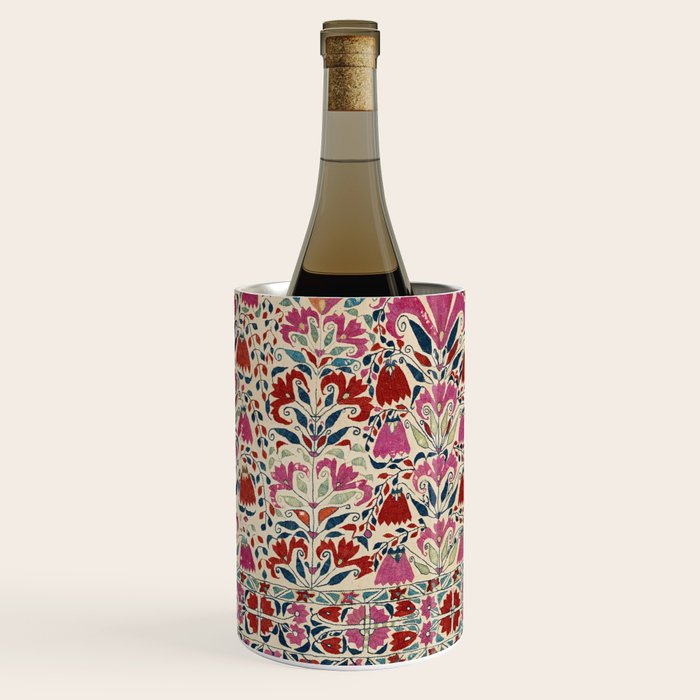 Tekke Asmalyk West Turkestan Floral Textile Print Wine Chiller Gallery Image 3